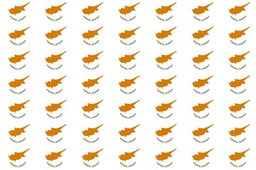 Cyprus flag patten design for background, celebration, decoration, wallpaper, textile, print, celebration. Nicosia. National flag