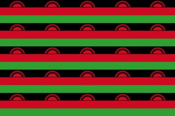 Malawi flag patten design for background, decoration, wallpaper, textile, print, celebration. Flag. Seamless geometric pattern with stripes or lines. National flag