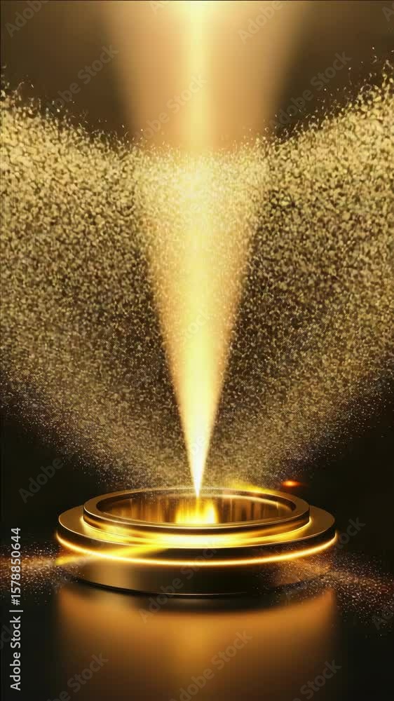 Poster the captures an impressive aerial light show with multiple lights suspended in the air, likely used 