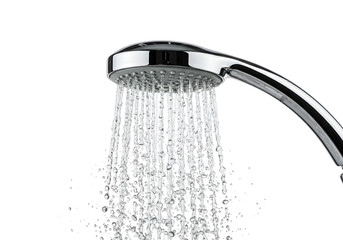 Modern Chrome Showerhead With Water Spray