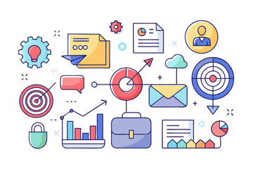 flat icons for web and mobile applications