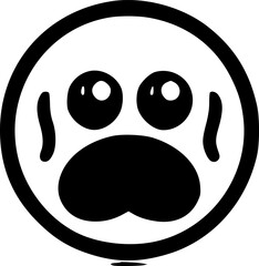 Fototapeta premium Emoji | Minimalist and Simple Silhouette - Vector illustration