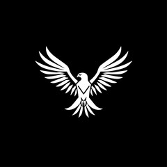 Fototapeta premium Eagle - Minimalist and Flat Logo - Vector illustration