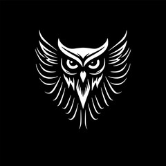 Obraz premium Owl | Minimalist and Simple Silhouette - Vector illustration