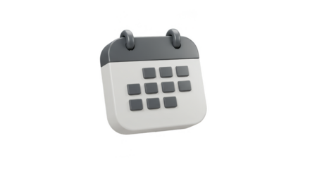 3D Calendar Icon Arrangement for Schedule, Reminder and Appointment