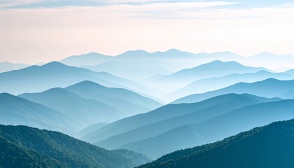 Obraz premium Breathtaking panorama, exploring the majestic mountain range under a clear sky