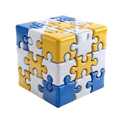 Puzzle cube jigsaw toy block brain teaser challenge problem solving strategy game for kids and adults