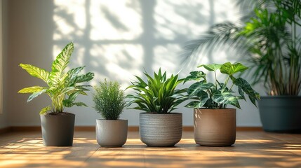 Indoor plants in modern interiors featuring natural light and aesthetic decor with pots planters and greenery promoting indoor gardening and mental wellness benefits