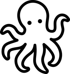 Octopus Line Icon