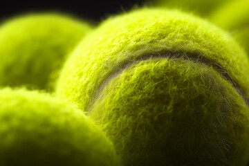 tennis ball close up textured
