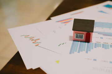 Home Model on Financial Reports with Graphs and Charts for Real Estate Investment Analysis