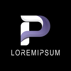 P letter logo design.