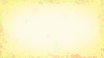 grunge background with yellow flowers