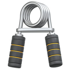 Black Hand gripper 3D Icon Illustration. Low Poly Style