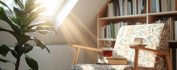 Sunlight streaming into cozy home interior
