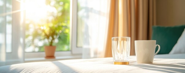 Sunlight streaming into cozy room