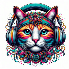 the head of a cat, cat, cat with headphone, cat vector, cat with a bow tie, cat with a bow, cat on a black background, black cat with red eyes, black cat with red hair, cat head with wings