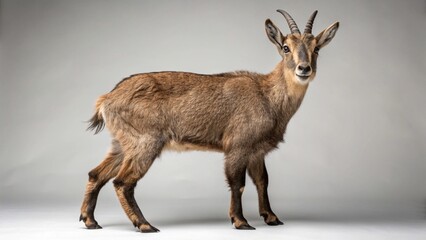 Goral on studio background
