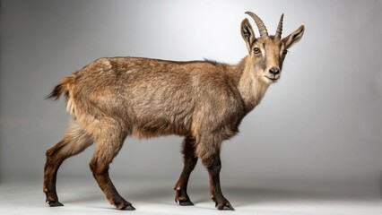 Goral on studio background