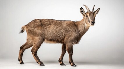 Goral on studio background
