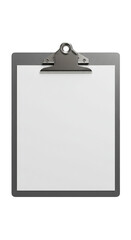 3D Rendered Clipboard Note Paper Isolated Business Office Blank Sign