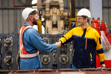 shaking hands agreement : Ethnic diversity worker, Success teamwork. Caucasian man professional...