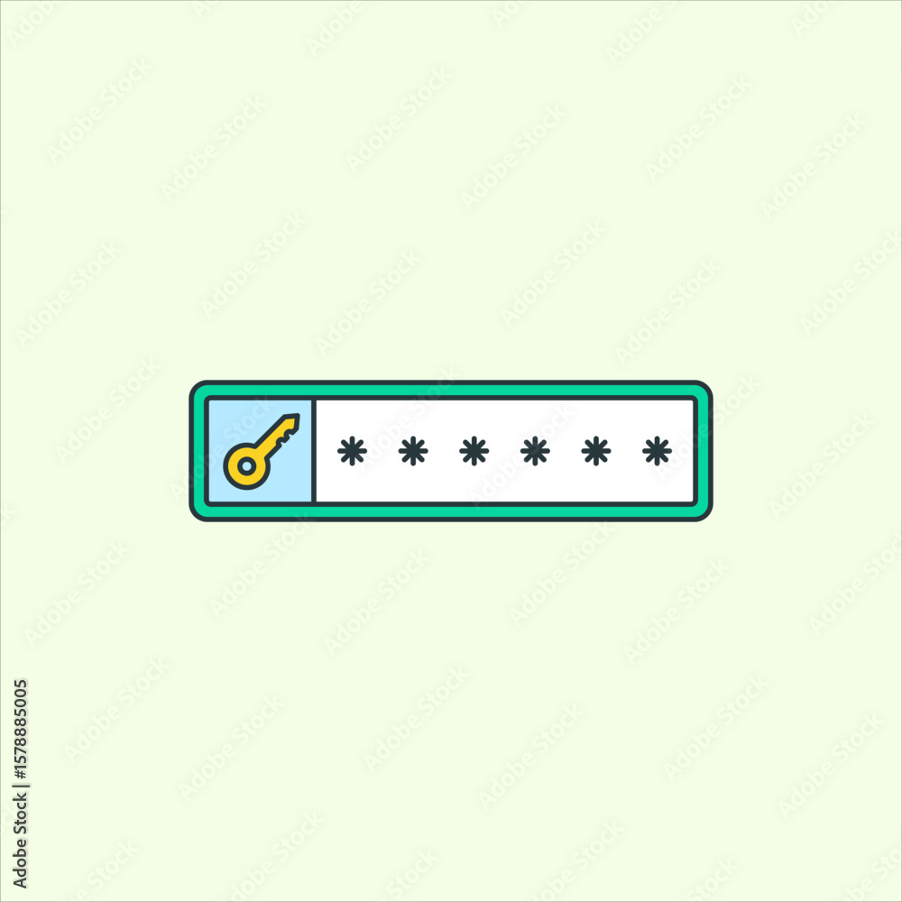Poster password icon. icon related to design elements. suitable for web site, app, user interfaces,element,