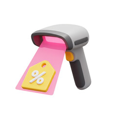 3D Scanner Scans Percentage Discount Tag Sale Price Shop Retail
