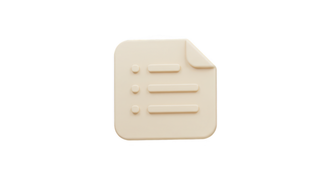 3D Rendering Clipboard Icon List Document Task Transparent PNG