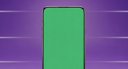 Futuristic Technology Concept with Smartphone and Neon Light