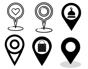 Sleek location pin icon — perfect for maps, navigation, and place markers.