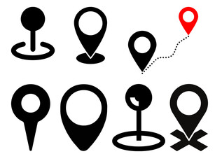 Sleek location pin icon — perfect for maps, navigation, and place markers.