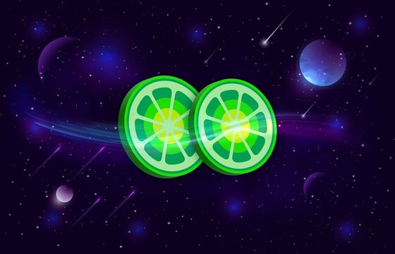 limewire-lmwr virtual currency images on digital background. 3d illustration
