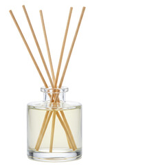 Aromatic Reed Diffuser Glass Bottle for Home Fragrance Transparent Background