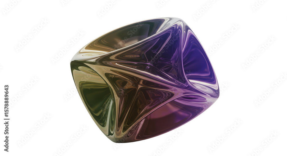 Fototapete abstract transparent background cube geometric shape 3d rendering