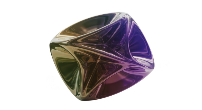 Abstract Transparent Background Cube Geometric Shape 3d Rendering