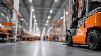 Forklift Truck Shown Right Industrial