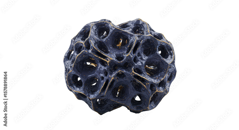 Poster abstract dark sphere background 3d render transparent element design