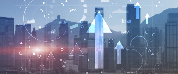 Diagram, Graph, Stock Trading, Investment dashboard. Finance concept
