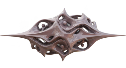 Abstract 3d Structure Spheres Transparent Background Illustration