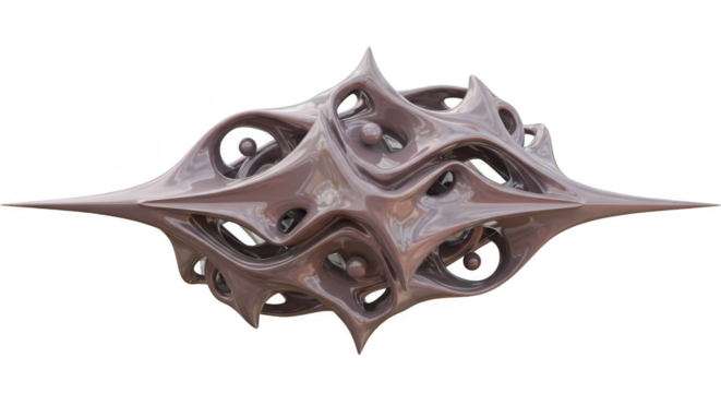 Abstract 3d Structure Spheres Transparent Background Illustration - Powered by Adobe