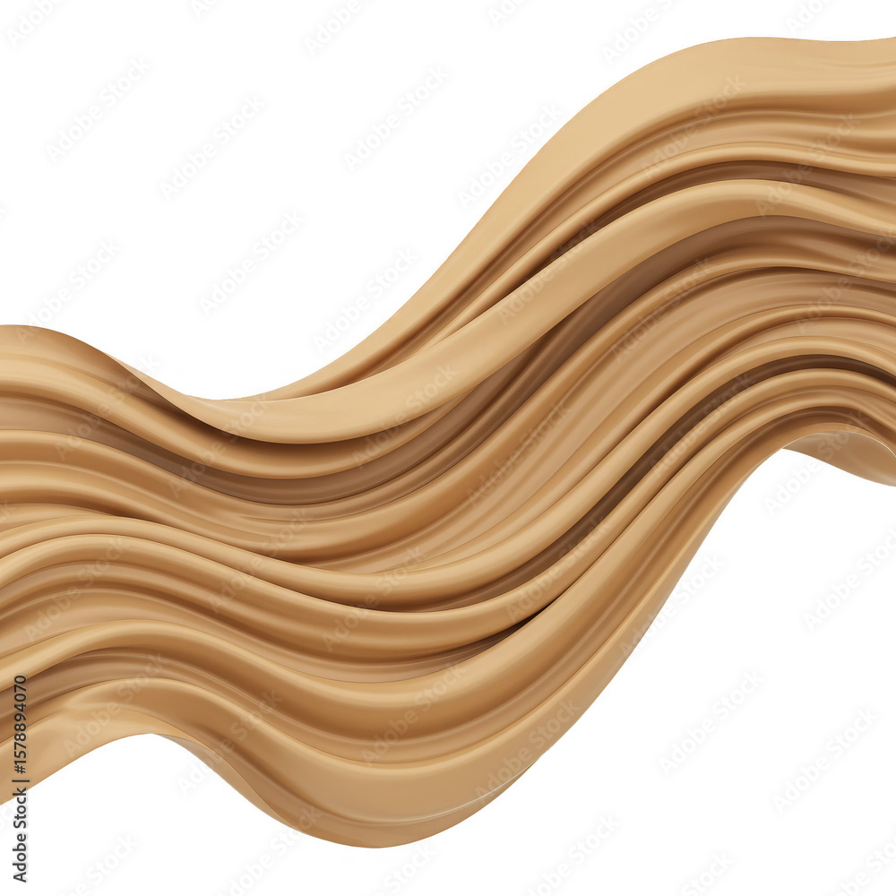 Poster beige wave texture abstract background fabric smooth curves pattern