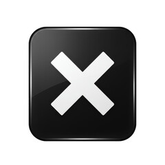Obraz premium Cross Icon Sign Button Cancel Delete Symbol Isolated Background