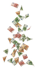 Falling Euro Money Transparent Background Currency Finance Wealth