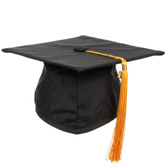 Graduation Academic Cap Represents Degree Education and Success Isolated