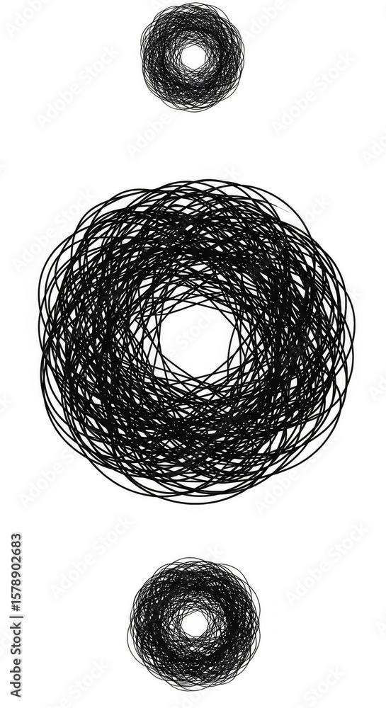 Poster dot particle star spark abstract background with circle donut shape