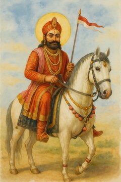 Ramdev jayanti poster illustration.