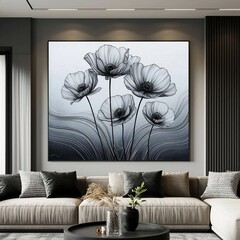 modern living room with sofa