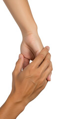 Close Up Photo Two Hands Holding Each Other Expressing Love and Affection