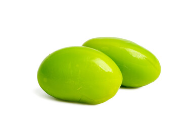 The High-resolution photograph of Japanese peas taken using the stacked focus technique.